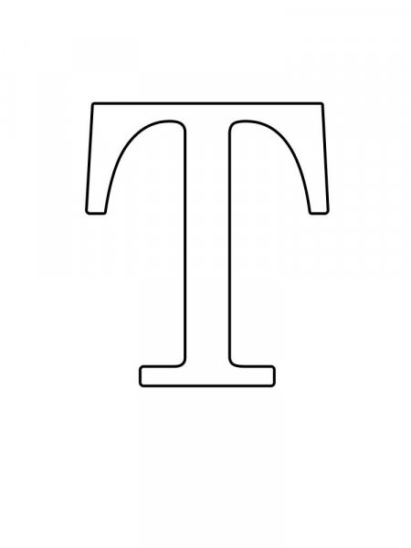 Буква т распечатать а4 Alphabet Stencils