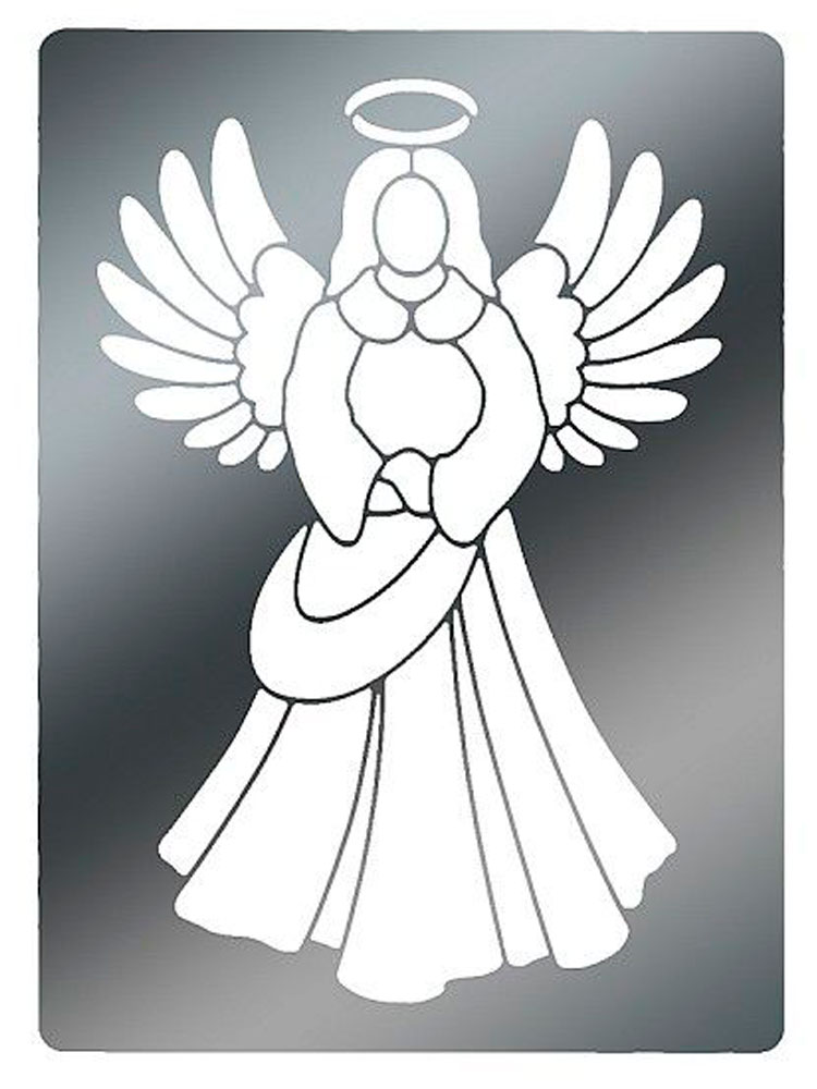 Angel Stencil Printable - Printable Word Searches