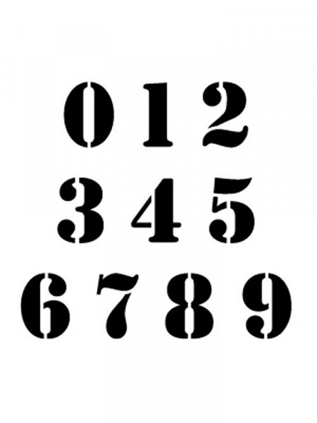 Number Stencils