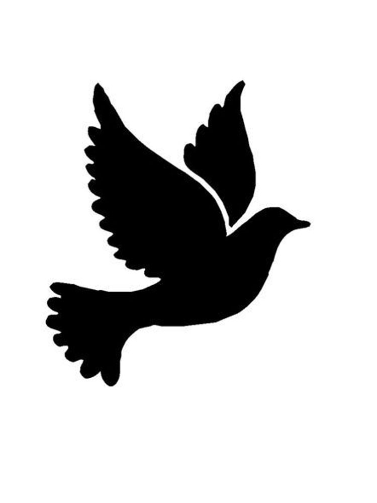 Free Pigeon Stencils. Printable to Download Pigeon Stencils.