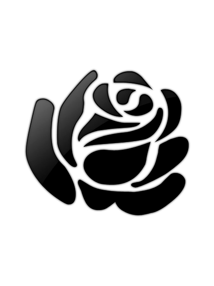 Free Rose Stencils. Printable to Download Rose Stencils.