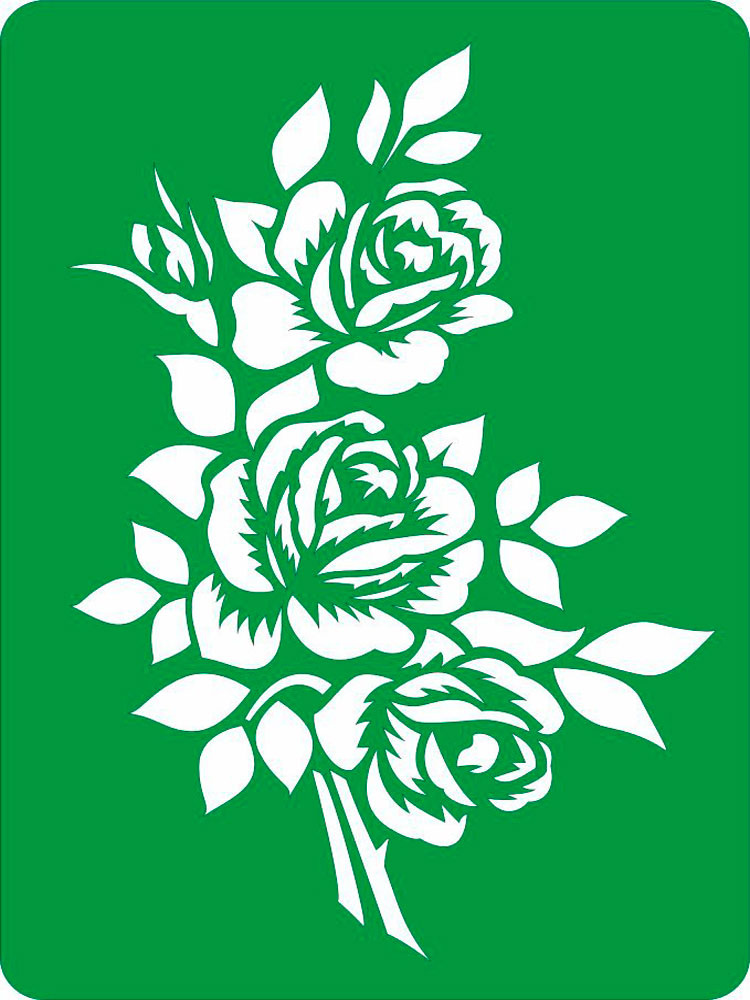free rose stencils printable to download rose stencils