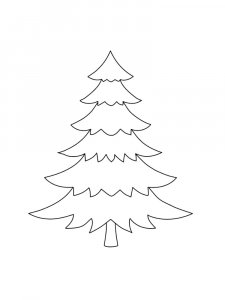 Fir Tree coloring page 11 - Free printable