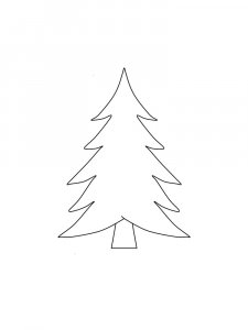 Fir Tree coloring page 12 - Free printable
