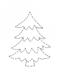Fir Tree coloring page 15 - Free printable