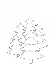 Fir Tree coloring page 19 - Free printable