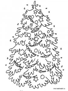 Fir Tree coloring page 2 - Free printable