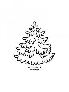 Fir Tree coloring page 22 - Free printable