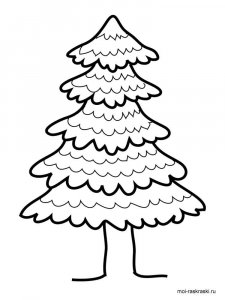Fir Tree coloring page 7 - Free printable