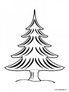Fir Tree coloring page 9 - Free printable