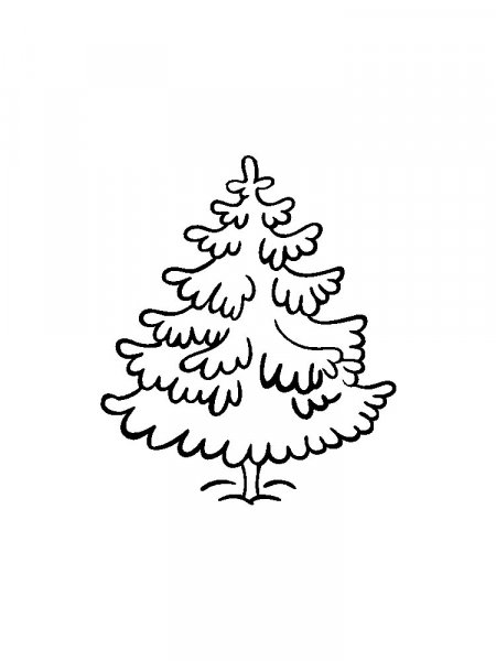 Fir Tree coloring pages