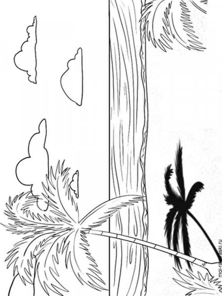 Palm Coloring Pages